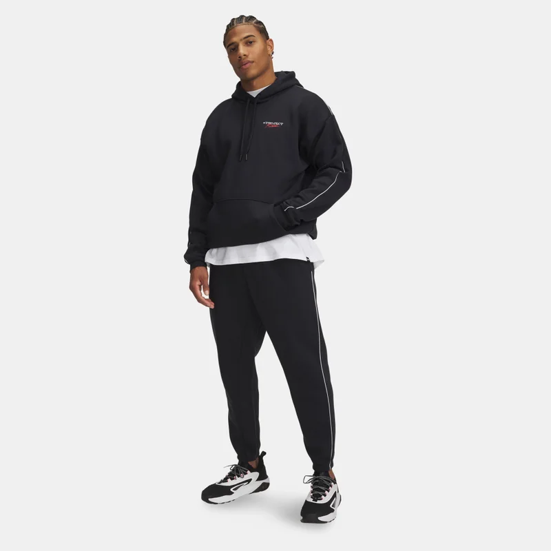 UNDER ARMOUR Black Men's Project Rock Icon Fleece Training Joggers for Men | Best Price UAE